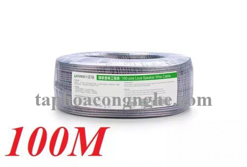 Ugreen 20851 100M Màu Đen Cáp âm thanh loa 100 tim AV137 30020851